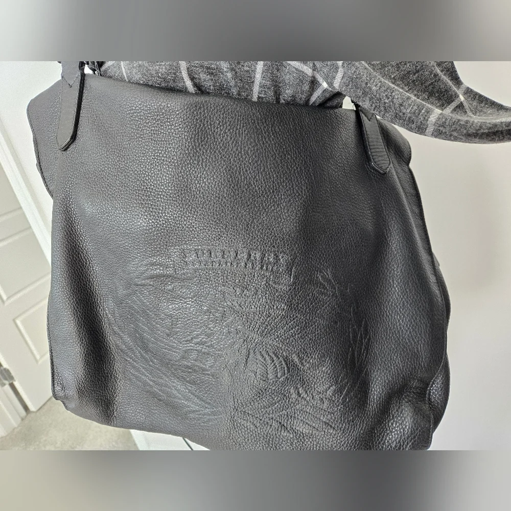 Burberry leather extra large weekender bag - Picture 3 of 16